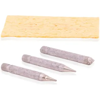 Rothenberger Industrial 4 teiliges Ersatzspitzen-Set (2 x spitz, 1 x flach, 1 x Reinigungsschwamm) für ROTHENBERGER Industrial digitale Lötstaion