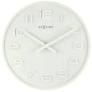 Nextime 3096wi Wanduhr - White / White - One Size