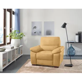 Calia Italia Sessel Gaia Luxus-Microfaser Ginevra 100 x 92 x 94 cm Gelb