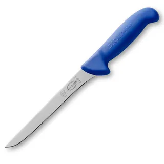 Friedr. Dick F. DICK Ausbeinmesser, Steif, Metzgermesser ErgoGrip (Messer mit Klinge 18 cm, X55CrMo14 Stahl, nichtrostend, 56 HRC) 82368181, Blau