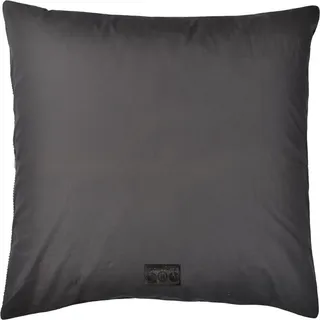 Zoeppritz Perkal-Kissenbezug Easy Farbe charcoral Größe 80x80 - Schwarz