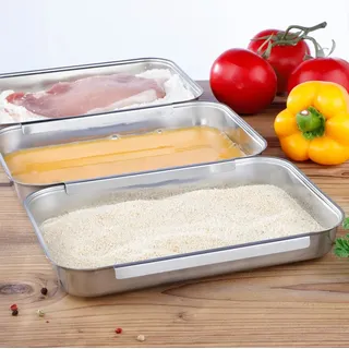 Hi Panier Set 3-tlg. Edelstahl 22 x 15 x 3 cm