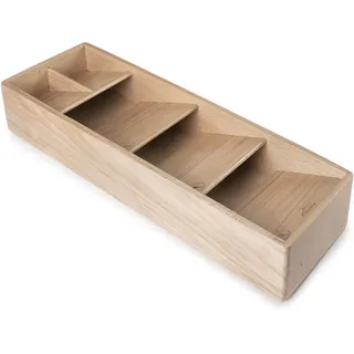 Lacor Küchenorganizer für Besteck Compact 39,5 x 12,2 cm 5-tlg. natur