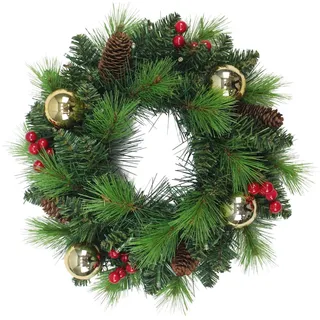 NÄVE Outdoor LED Weihnachtskranz Noel Gold