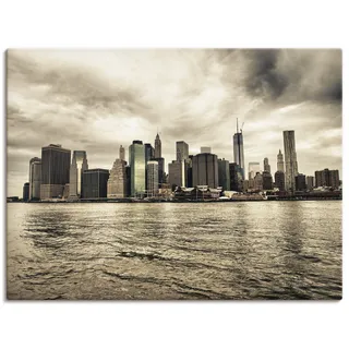 ARTland »Lower Manhattan Skyline«, Amerika, (1 St.), als Leinwandbild, Poster in verschied. Größen