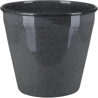 A.H.G. Metall-Topf mit Ablaufstopfen Ø 14,5 cm cm x 13 cm Anthrazit