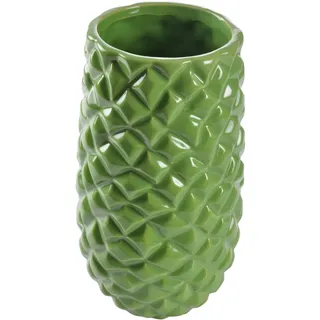 HOMEA 5VAS205VC Behälter aus Keramik, Grün, klein