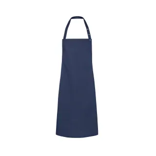 Karlowsky Santorini Latzschürze, 75 x 95 cm, Schürze mit Bändern aus Schürzenstoff, Farbe: marine