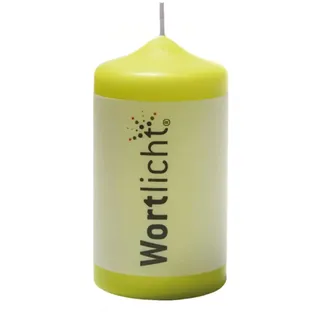 Bulla Wortlicht Kerze, Wege zum Glück, Limone