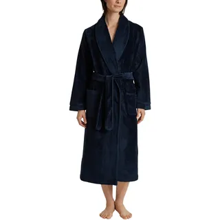 CALIDA Cosy Shower Frottee-Bademantel mit Schalkragen, 120cm Damen, innen sehr saugfähig, außen kuschelig weich, mit Gürtelschlaufen und zwei aufgesetzten Taschen