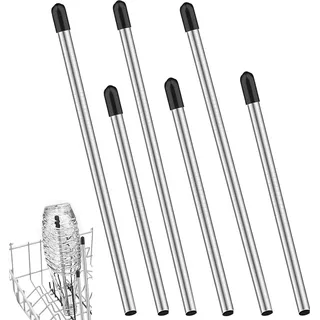Spülmaschineneinsatz Flaschenhalter Edelstahl 6er Set - Spülmaschine Glashalter Geschirrkorb