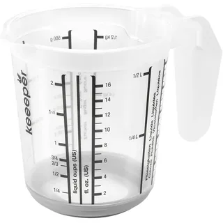 KEEEPER Messkanne mit Anti-Rutsch-Funktion, 500 ml, Massimo, Nordic Grey
