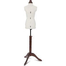 Adjustoform Damendiener Lady Valet 8-teilige verstellbare Kleiderform, Strukturiertes Polyester-Baumwoll-Mischgewebe, Natur, Extra Small (UK Dress Size 2-10)