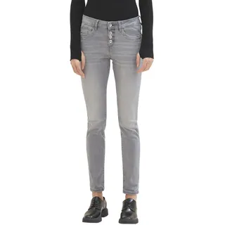 TOM TAILOR Damen Tapered Relaxed Jeans, 10210 - Grey Denim, 25/32