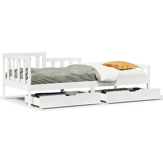 vidaXL Tagesbett mit Schubladen 90x190 cm Massivholz Kiefer - Braun