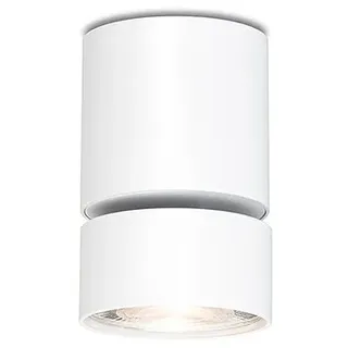 LED-Deckenaufbauleuchte Wittenberg 4.0 Fernrohr Mawa Design weiß, Designer Jan Dinnebier, 11.6 cm