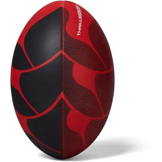 Canterbury Thrillseeker Play Rugbyball, Schwarz/Rot, 5