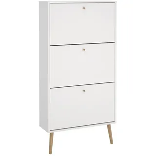 Andas Bodo 70 x 139 x 24,1 cm 3 Klappen / weiß