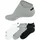 Sneakersocken 6-Paar schwarz/weiß/grau 43-46