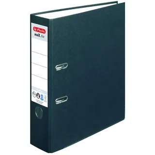 Herlitz maX.file nature plus Ordner A4, 8cm, schwarz (10841369)