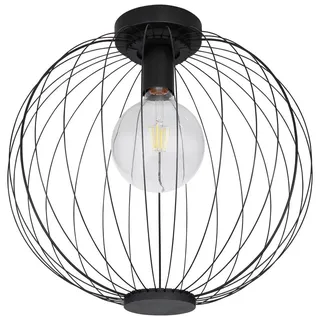 Globo Deckenleuchte , Schwarz , Metall , Kugel , 37.5 cm , Ce , Lampen & Leuchten, Innenbeleuchtung, Deckenleuchten, Deckenleuchten