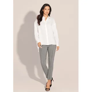 Madeleine Hemdbluse Leinenhemd Modernes Oversized-Hemd mit Schlitzen Weiß 40