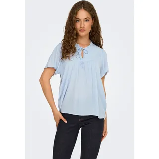 Jdy Kurzarmbluse JDYLIMA LIFE S/S TOP Viskose Kentucky Blau 40