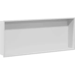 vidaXL Duschnische Weiß 75 x 30 x 9.5 cm Edelstahl