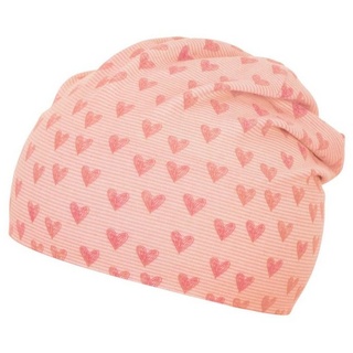 Sterntaler Beanie Baby Slouch-Beanie Herzen Mütze - Beanie Baby, Kinderbeanie, Babymütze - aus Jersey mit Herzen - rosa, 35