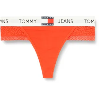 Tommy Jeans Damen String Heritage Thong Tanga, Rot (Hot Heat), XS