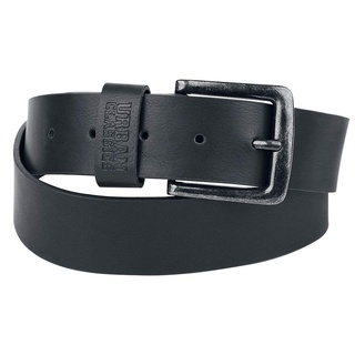 URBAN CLASSICS Leather Imitation Belt Schwarz, M