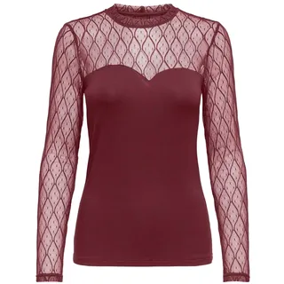 Only Spitzenshirt »ONLSALINA L/S Lace Mix Top JRS«