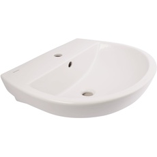 Handwaschbecken Barca 2.0 I 45 cm I Weiß I Mit spezieller Nano-Oberflächenstruktur | Waschtisch | Gäste-WC