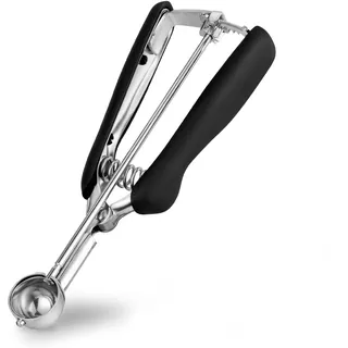 Eisportionierer Edelstahl 2,5 cm, TJ POP Extra Klein Eislöffel Portionierer 5ml mit Auslöser und Komfortablem Griff Für Eiscremekugel, Backen, Melonenkugel