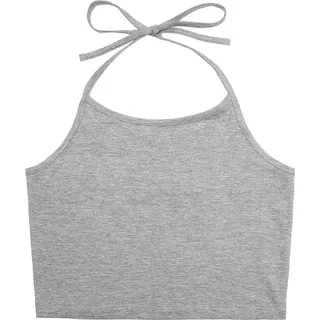 Brandit Neckholder, Top Damen - Hellgrau - S