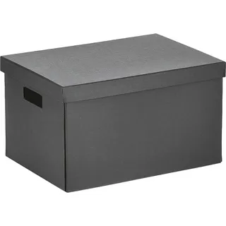 Zeller Aufbewahrungsbox 25 x 35 x 20 cm 20-tlg. schwarz