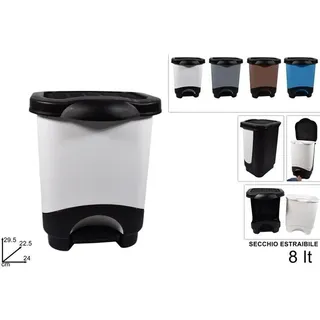 X Mülleimer Korb Eimer Abfälle Nass Eimer Ausziehbar 8Lt Dfh