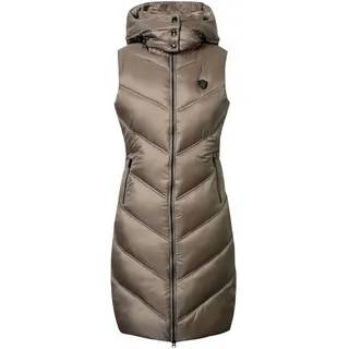 Covalliero Weste Lang Damen HW 2024 Damenweste Taupe XS