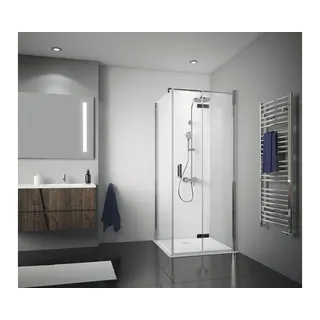 Drehfalttür für Seitenwand Breuer Panorama 900x2024 mm Anschlag links Echtglas K