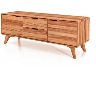 byoak Kommode Niedrig Greg Kernbuche , Holz , Echtholz,Kernbuche , 134x48x40 cm , Kleinmöbel, Kommoden, Kommoden