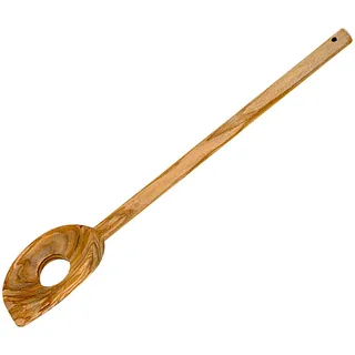 Metaltex Kochlöffel Olivenholz mit Loch 30 cm Braun