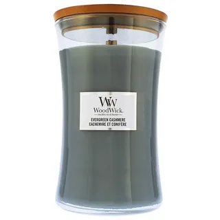 Woodwick Evergreen Cashmere Duftkerze 609 g grün