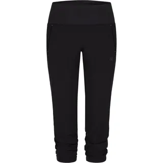 Damen 3/4 hosen loep ubela m: atmungsaktiv und flexible baumwolle - Schwarz