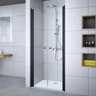 Breuer Elana 6 Duschtür schwarz 200 x 200 cm Sicherheitsglas