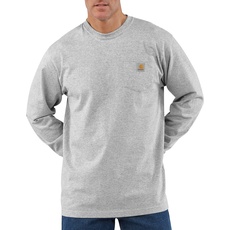 Bild Herren Pullover, Pocket T-Shirt, Grau, S