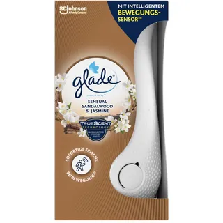 Glade (Brise) Sense & Spray Nachfüller, Raumduft mit Bewegungssensor, Sensual Sandalwood & Jasmine, 18 ml