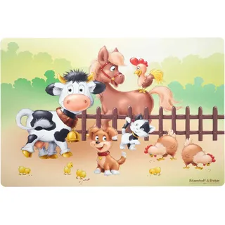 Ritzenhoff & Breker "Tischset Hoftiere 45 x 30 cm bunt", bunt,