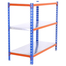 Simonrack SIMONCLICK Metallregal ohne Schrauben 3/400 1000 Blau/Orange/Galva