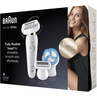 Braun Silk-épil 9 Flex 9010 weiß/gold