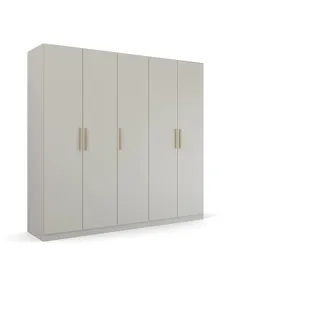 Rauch Drehtürenschrank Skandi by Quadra Spin 226 x 210 x 54 cm Grau